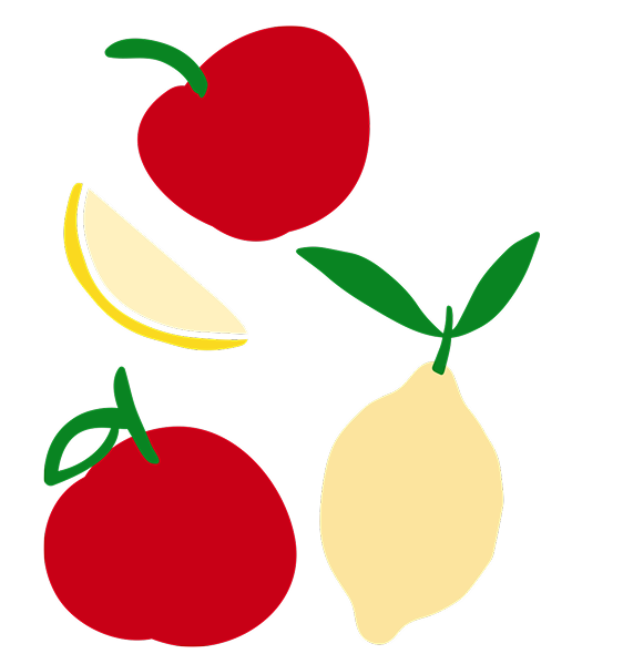 lemon apple cider behind