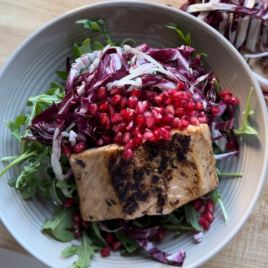 pomegranate marinated salmon